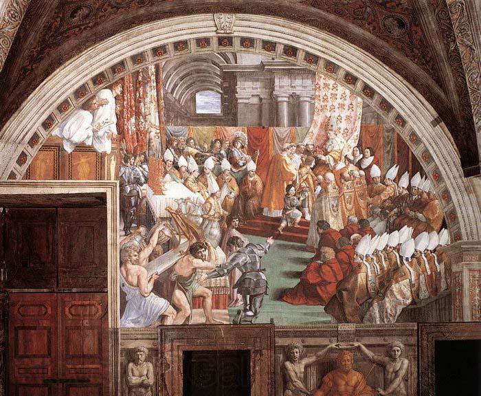 RAFFAELLO Sanzio The Coronation of Charlemagne